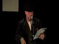 Bob Holman performs at the 10th Anniversary Urbana Party