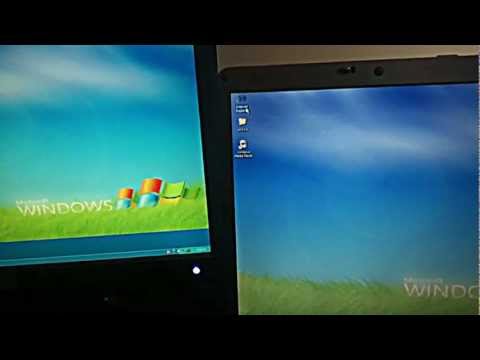 how to connect laptop to tv windows xp
