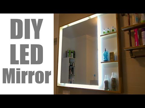 MODERN LED MIRROR for the Bathroom  / Beleuchteter Badezimmer Spiegel zum nachbauen