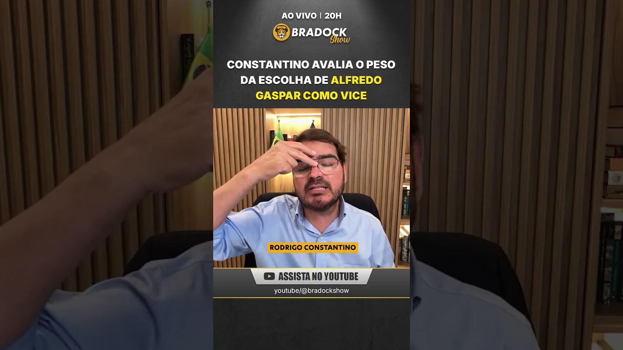 Flávio Bolsonaro anunciou o deputado federal Alfredo Gaspar como candidato a vice-presidente.
