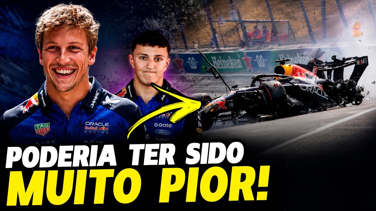 🚨LAWSON SEGUE NA RED BULL E HADJAR PODE PERDER GP, ANÁLISE DO ACIDENTE DE VERSTAPPEN | FÓRMULA 1