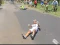 Dog hits Tour de France riders