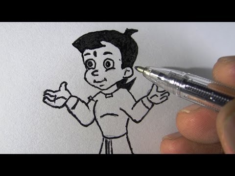 how to draw bheem