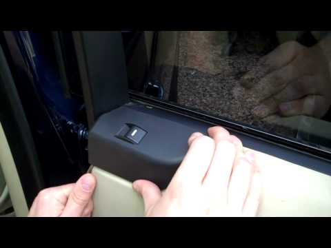 How to Remove rear window switch surround from a Range Rover