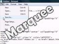 HTML Tutorial - Scrolling Content (Marquee Tag)