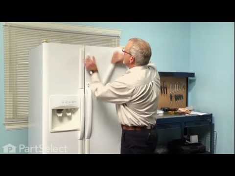 how to tighten a g.e. refrigerator door handle