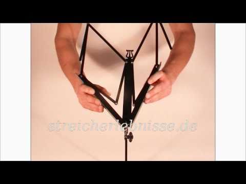 Notenständer richtig aufklappen - Demonstration - Video