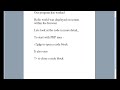 PHP Tutorial - Hello World