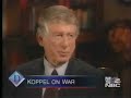 Ted Koppel discusses going to war with Iraq (part 1 of 2)
