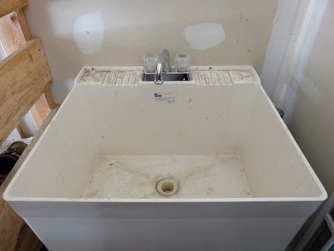 how to add a sink to a laundry room