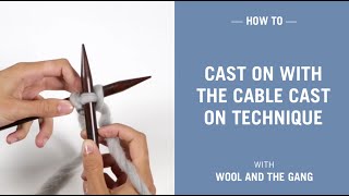 Cable cast on