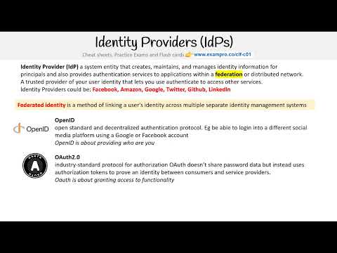 CLF-C01 — Identity Providers