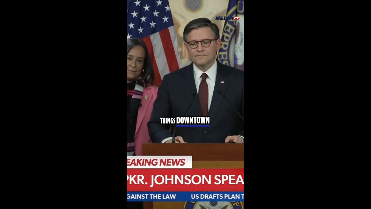 Thumbnail for Speaker Mike Johnson grilled on Elon Musk's government takeover