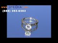 14K White Gold Diamond Solitaire Ring - JD101