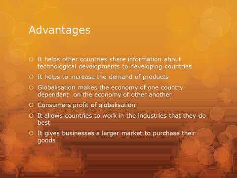 Advantages and disadvantages of globalization essays