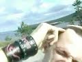 Line drive golf ball to the head