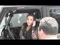 friday, may 10, 2013 - kim kardashian and kanye west are dining in beverly hills, ca. kanye hits his head and kim ignores questions about kanye's wellbeing.
