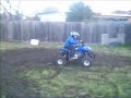 10 Year Old Boy Doing Donuts On 125cc Quad