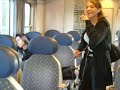 Blandine qui réveille un inconnu dans le train :D