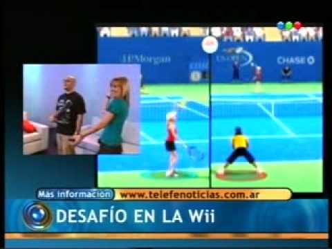 Jugando al Grand Slam Tennis en Wii con Wii Motion Plus – Telefe Noticias