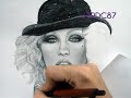 Drawing Christina Aguilera (Burlesque Movie) By Jardc87