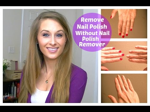 how to get nail polish off w