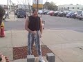 black belt karate master demonstrates mental board break: incredible!