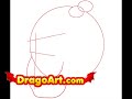 How to draw a Halloween skull step by step