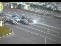 Accident face to face Range Rover Sport with Motorcycle