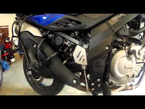 how to change oil on a v-strom 650