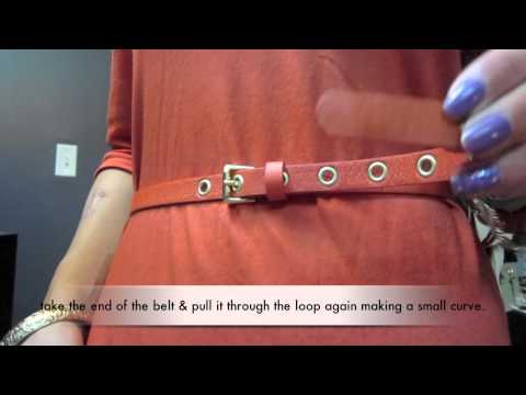 how to make a bow belt