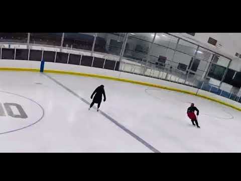 Trent Bisler with Tonia Kwiatkowski Skating Coach