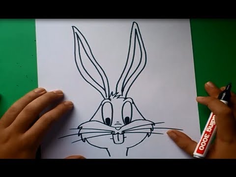 how to draw bugs bunny