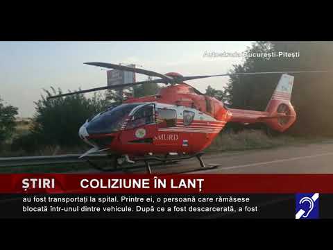 Coliziune pe Autostrada București-Pitești