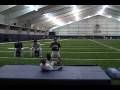 Diving catch practice - U of M baseball camp