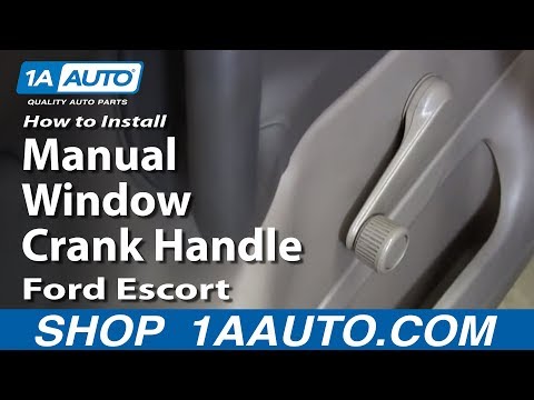 How To Install Replace Manual Window Crank Handle Ford Escort ZX2 ZX-2 1AAuto.com
