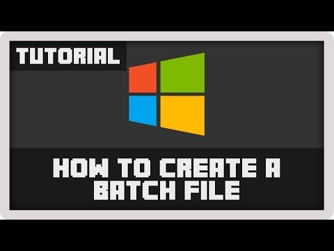 how to create batch file