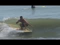 video features 20 longboarders riding knee-high to 3 foot plus waves in the central florida area. my goal of this short video was to depict the many unique longboarding styles out there. footage was shot from may, 2008-august 2008. background surf music is provided by the aquanuts. full permission is granted to use all of the music. 

http://www.myspace.com/aquanutsband

video footage shot with my canon hv30