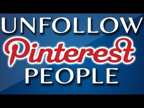 how to unfollow someone on pinterest