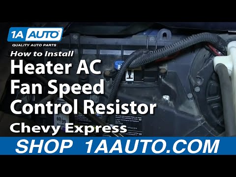 How To install Replace Heater AC Fan Speed Control Resistor 1997-13 Chevy Express GMC Savana