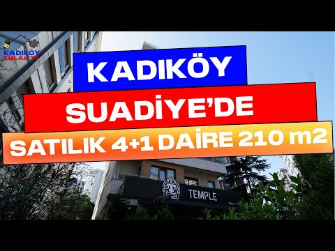 Kadıköy Suadiye'de Satılık 4+1 Daire 210 m2