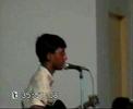Live performance in college for a christian song