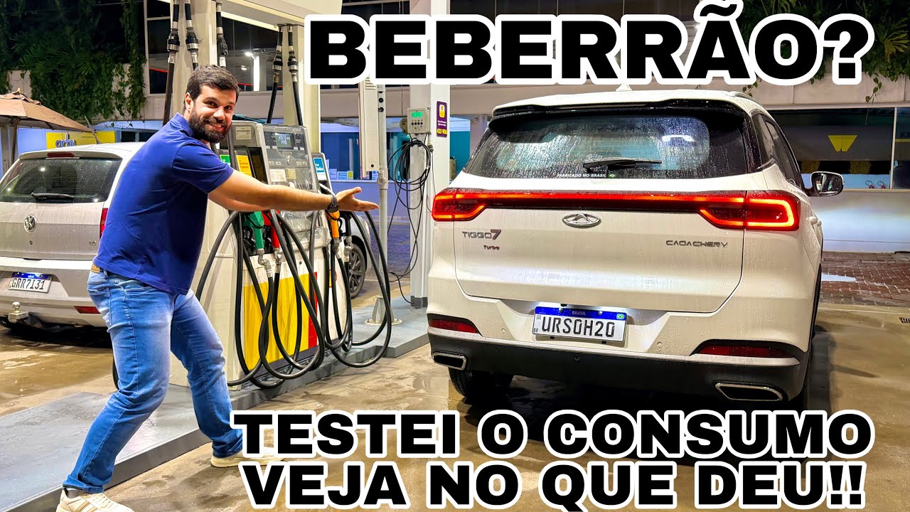 TESTEI O CONSUMO RODOVIÁRIO DO TIGGO 7 SPORT COM GASOLINA PREMIUM NA BOMBA | MUITO GASTÃO?