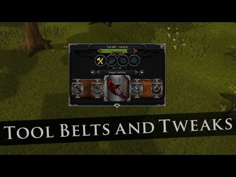 how to change tools in tool belt runescape