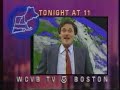 WCVB short weather update/ID 1986