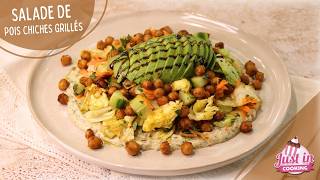 La Salade la plus gourmande de l'été 🥗 Pois Chiches grillés aux épices & Sauce ultra crémeuse 🌞