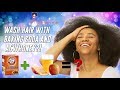 Wash Hair w/Baking Soda Wash, ACV rinse