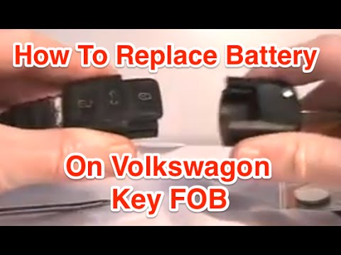 how to change the battery in a vw key