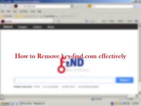 how to remove key-find