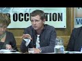Cllr Richard Boyd Barrett (PBPA) answering press questions at No to Lisbon Press Conference 29/09/09